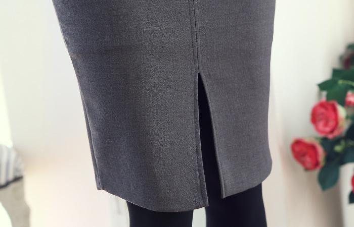 克莱尔V弹力裙子（冬季）