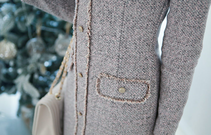 可可bokasi粗呢连衣裙