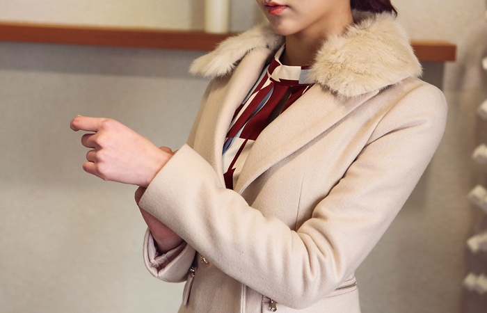 拉链口袋半场修身