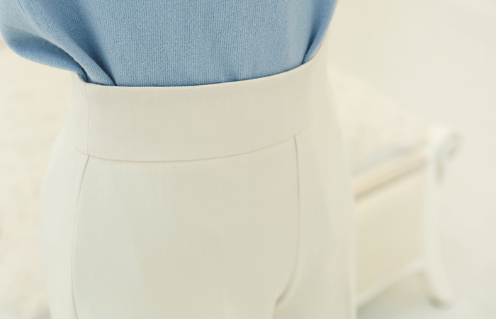 柔丝高腰阔脚裤