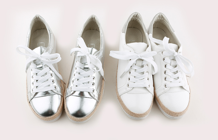 麻配色胶底帆布鞋