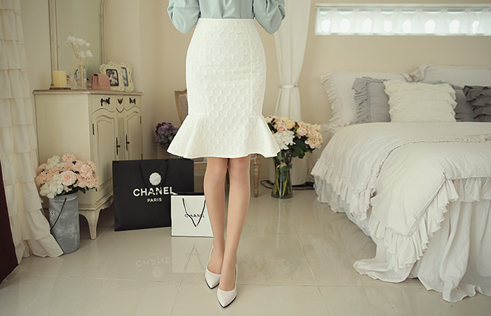 圈氯丁橡胶美人鱼裙子