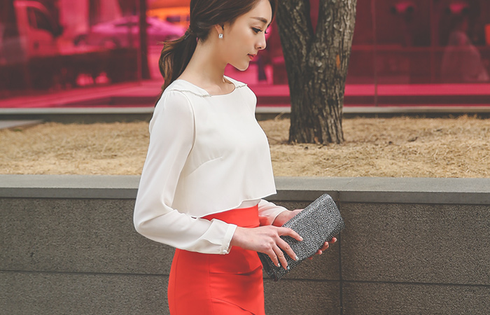 双一线立方女衬衫