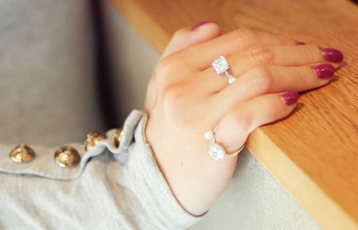 雷切尔银色戒指