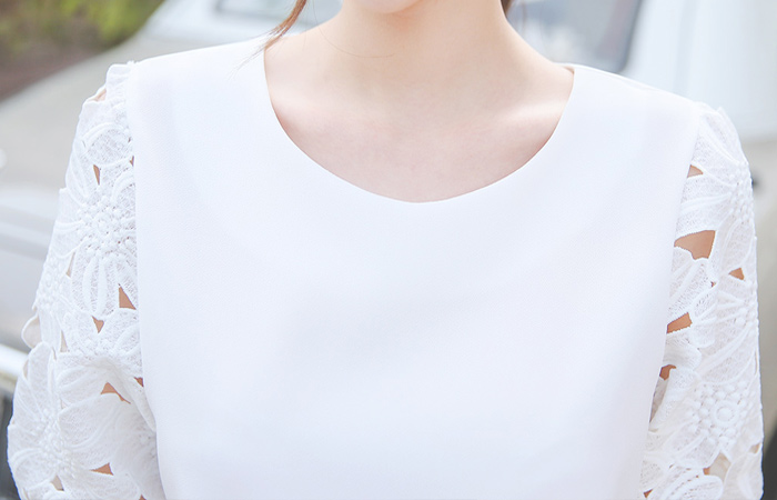 鸡眼刺绣零售女衬衫
