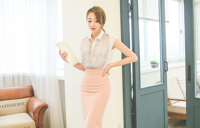 佩斯利围巾双重女衬衫