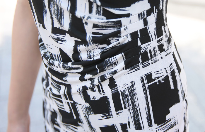 化妆刷剪一圈跨度连衣裙（夏季）