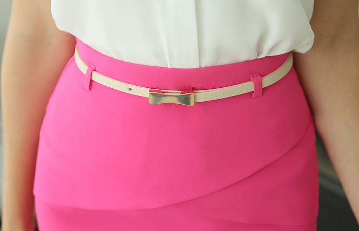 郁金香翼弹力裙子