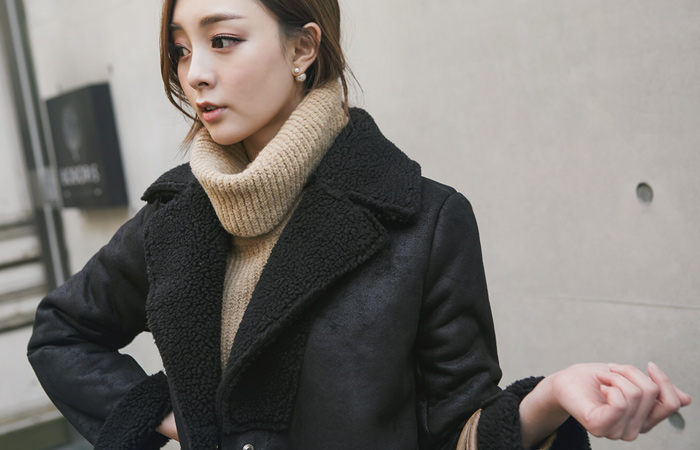 单羊毛长款野马