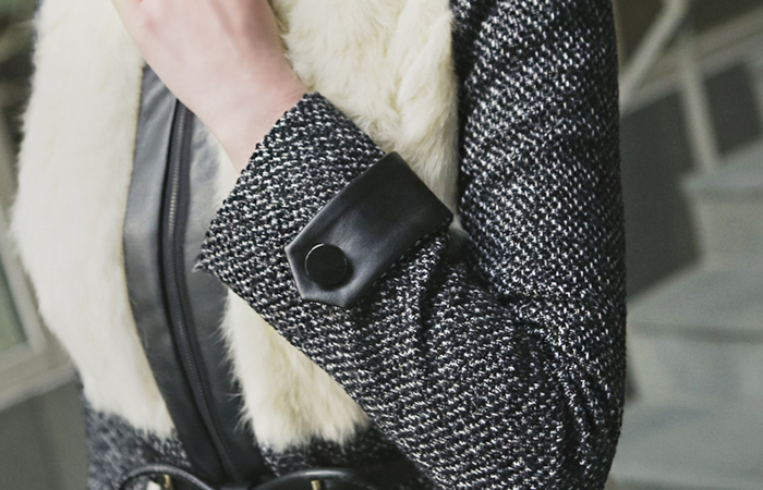 天使连衣裙呢子大衣