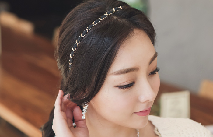 麻花型链条头带