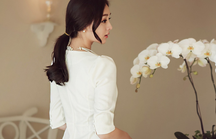 干练/利索省道线连衣裙