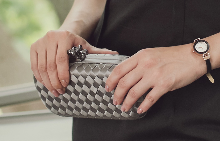 网格沙田（无带）提包