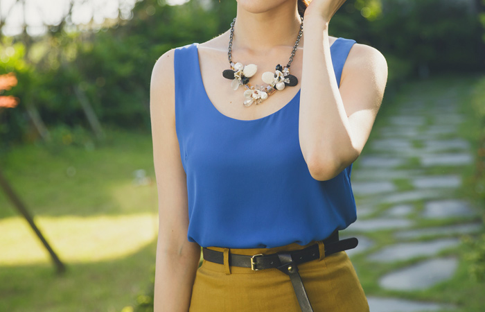 糖果无袖女衬衫