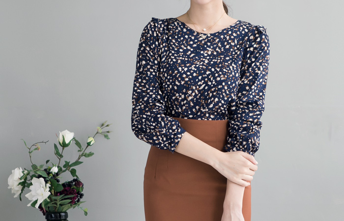 迷你豹纹女衬衫