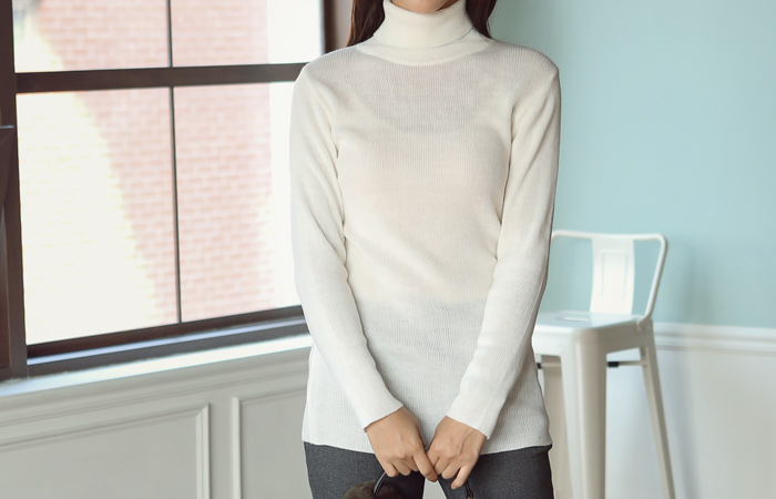 基本bokasi波拉长款针织衫