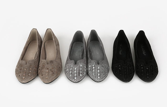 V teuim珠串平底鞋