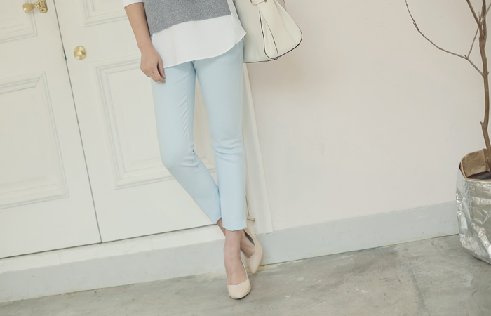 部分8英尺teuim宽松长裤