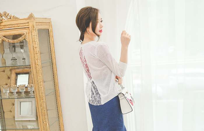 浪漫蕾丝夏天开衫