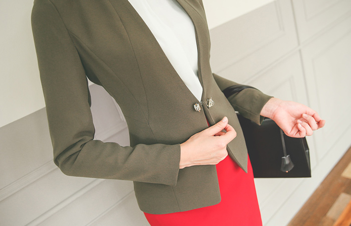 奢华裙立方氧化锆胸针外套