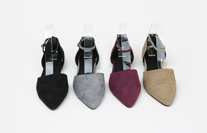 V切口皮条/束带鞋