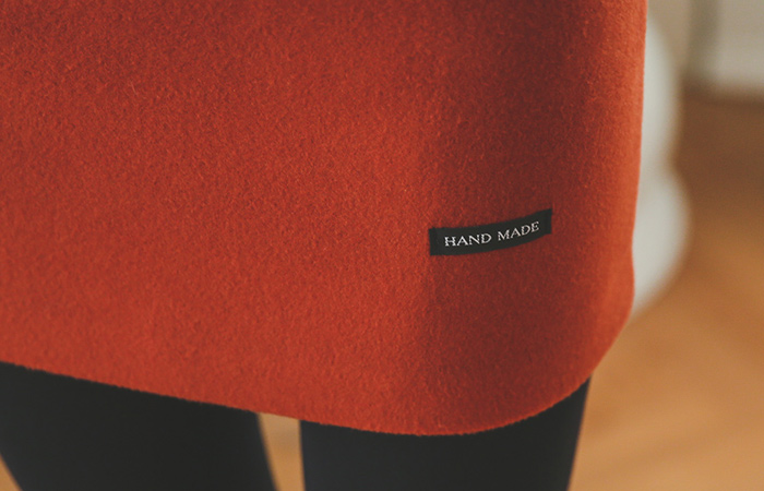 芯片色加绒迷你裙子