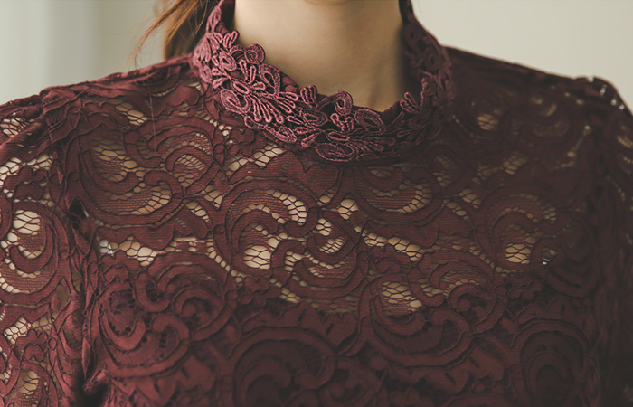 皇家一半hayinek蕾丝连衣裙（长袖）