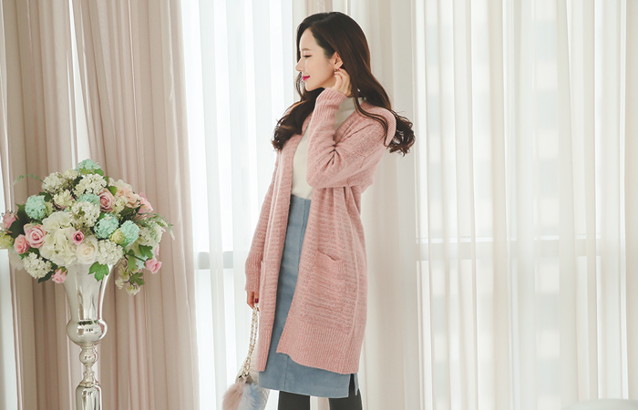 法式千层酥bokasi长款开衫