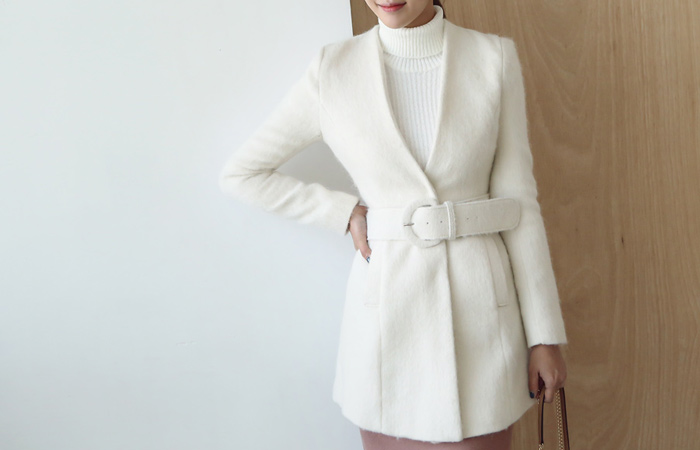 马海毛束腰半场