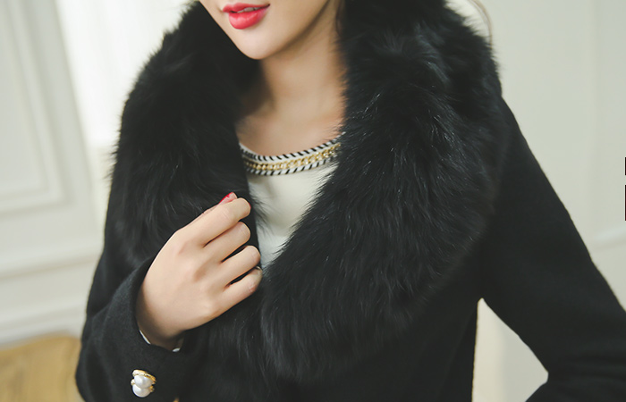 奢华裙真正的狐狸钳脚围巾