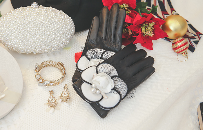 羊皮颠簸全触控手套