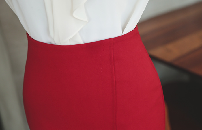 简单对角线teuim裙子（冬季）（断货）