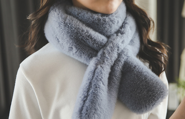 邦妮假貂皮围巾