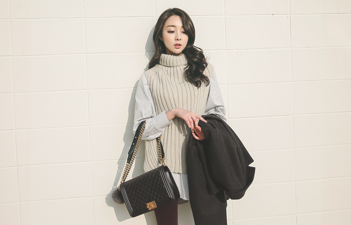 Basic Treadknit织织衫＆长衬衫SET