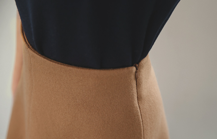 手工羊毛波浪群/喇叭裙裙子