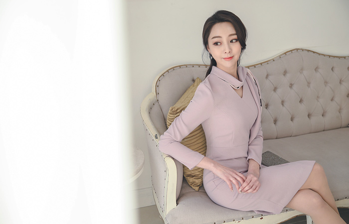 豪华碎花围巾连衣裙