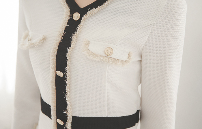 奢华裙金条纹连衣裙