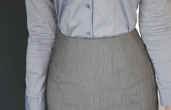 正式的办公室^ h线条裙子