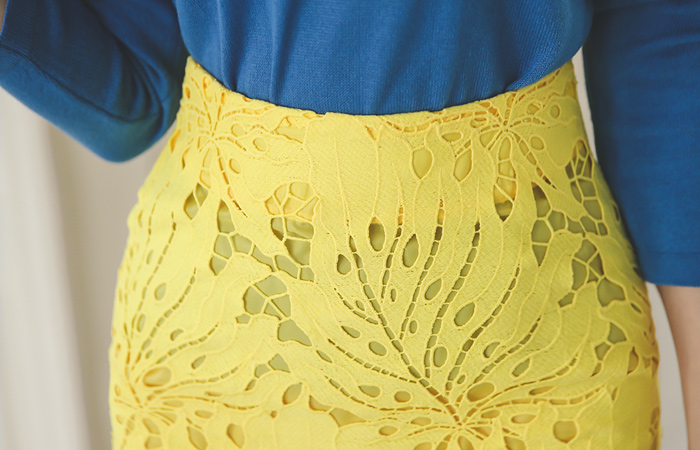 糖果颜色蕾丝裙子