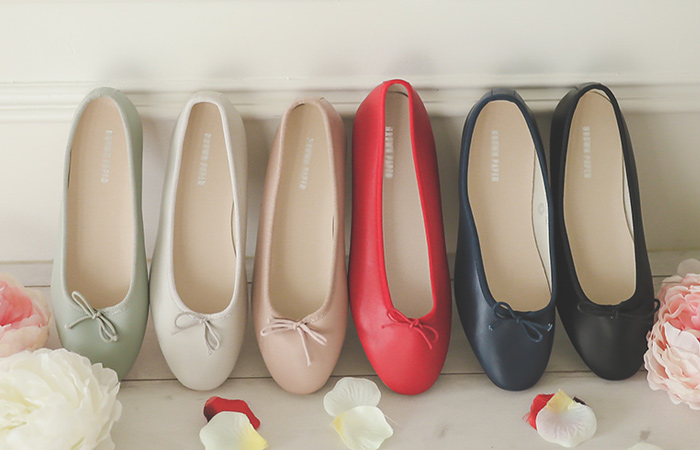 风流美国蝴蝶结平底鞋