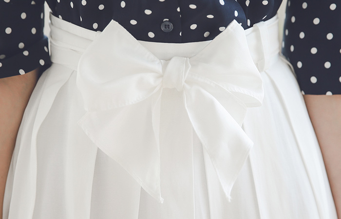 闪耀百褶波浪群/喇叭裙裙子