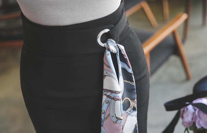 奢华裙围巾环带裙子