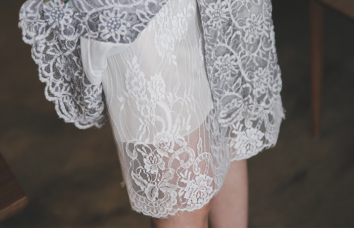 纯蕾丝分层朗梨