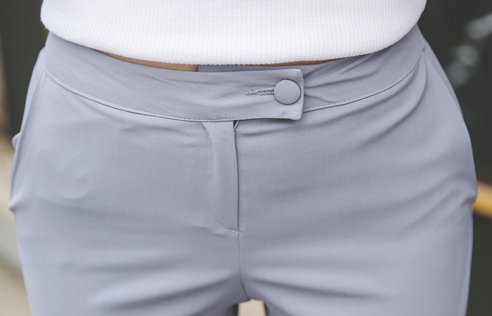 法国人现代修身宽松长裤