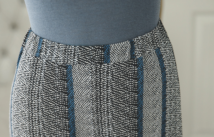 异域狭缝宽条带裤