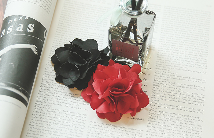 绸缎花手工发带