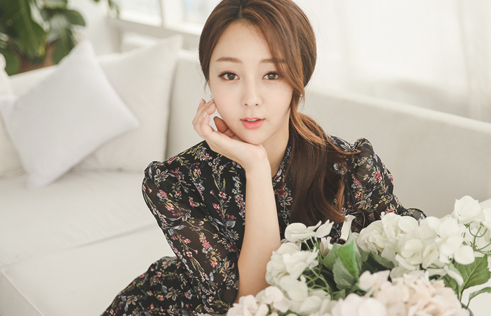 皱纹仙女雪纺皱褶连衣裙