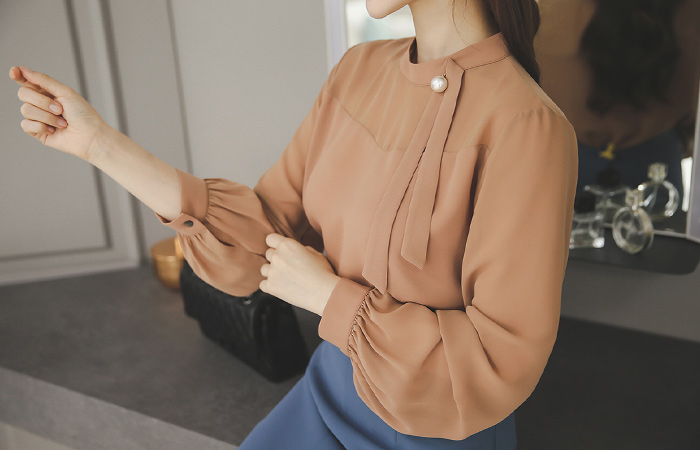 泰珠心sweip透明女衬衫