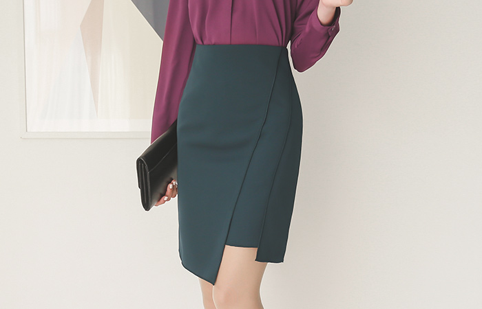 马里昂管道切割裙子