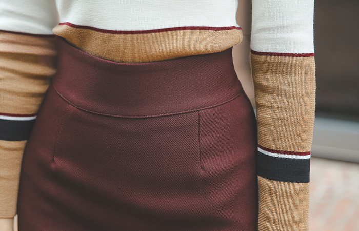 简单斜纹奥维多裙子